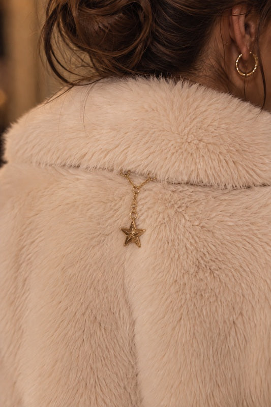 Faux-Fur Cropped Jacket